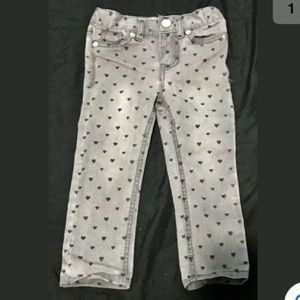 Toddler girls Polka Dot hearts skinny jeans 2T